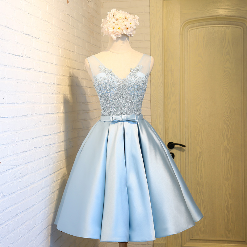 light blue grade 8 grad dress