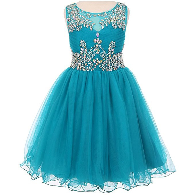 teal dresses for kids