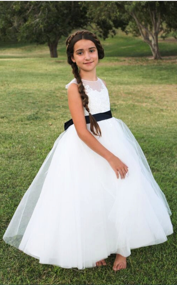 yellow toddler flower girl dress