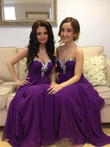 Eggplant Bridesmaid Dresses