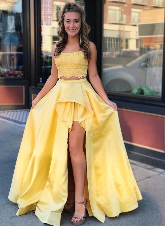 prom dresses 2019 yellow