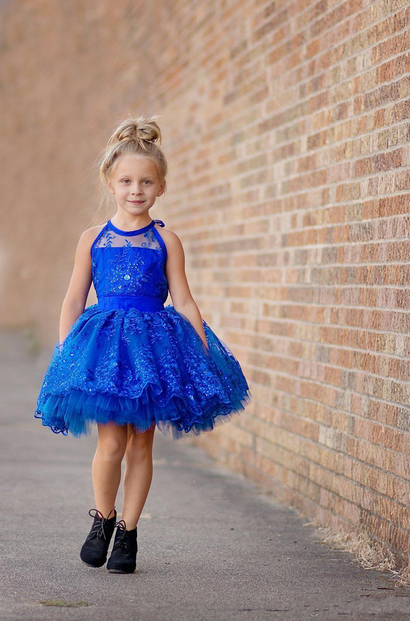 Girls Party Polka Dot Princess Dress Wedding Flower Girl Kids Dresses Xmas Gifts