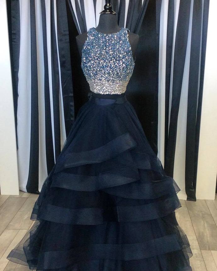 dark blue dresses for prom