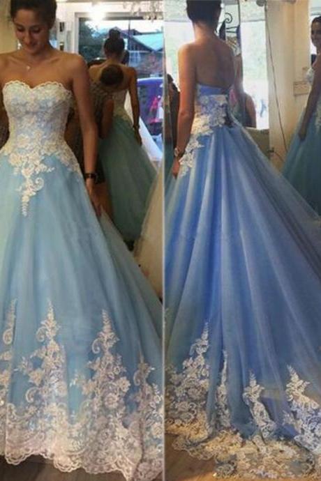 Strapless Ball Gown Prom Dress