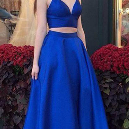 Royal Blue Prom Dress, Spa..